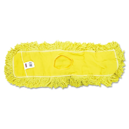 Rubbermaid Commercial Looped-End Dust Mop, Yellow, Blended Yarn, FGJ15300YL00 FGJ15300YL00